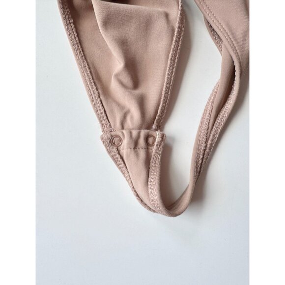 Aritzia BABATON Contour Nude Jersey Square Neck Long Sleeve Bodysuit, Size XS - Picture 7 of 15